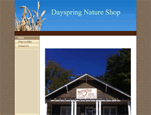 Tablet Screenshot of dayspringnatureshop.com